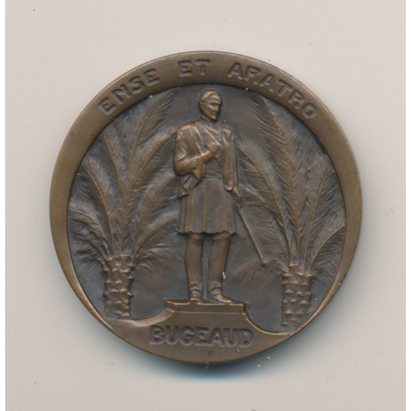 Médaille - Union nationale des Officiers de réserves - 25 et 29 mai 1930 - Congrès d'Alger - bronze - arthus bertrand - 36mm - T