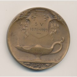 Médaille - L'écriture - par P.Lenoir - bronze - 1879-1929 -  41mm - TTB 2