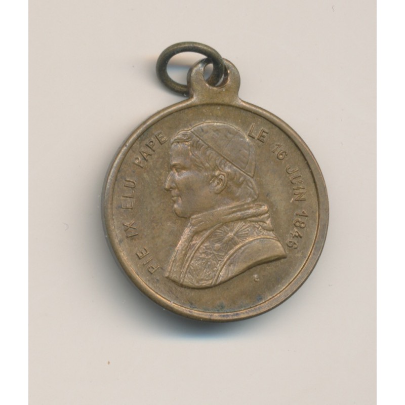 Médaille - Pius IX élu Pape 16 juin 1846 - cuivre - 23mm