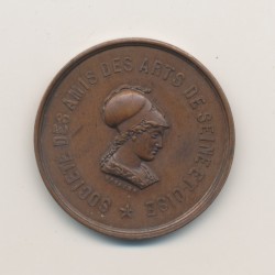 Médaille - Société des amis des arts de Seine et Oise - Versailles 1854 - bronze - 26mm - TTB+