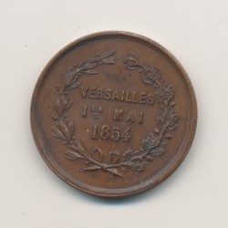 Médaille - Société des amis des arts de Seine et Oise - Versailles 1854 - bronze - 26mm - TTB+ 2