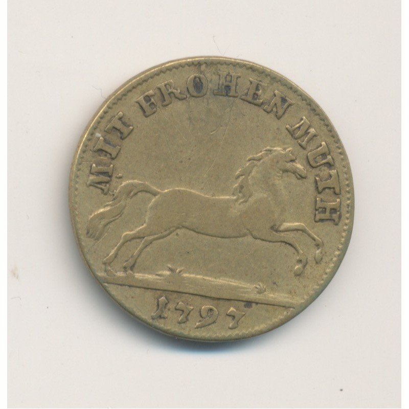 Jeton - Allemagne - Notgeld - 1797 - laiton - TB