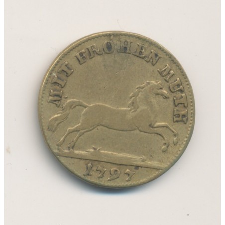 Jeton - Allemagne - Notgeld - 1797 - laiton - TB