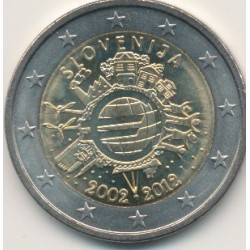 2€ Slovénie 2012 - 10 ans euro