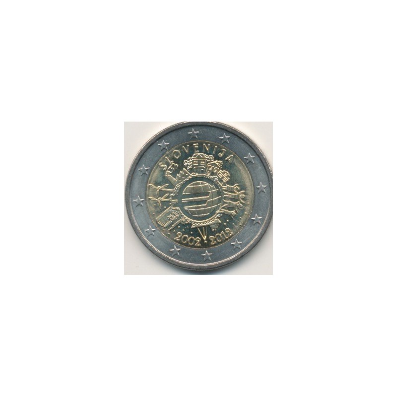 2€ Slovénie 2012 - 10 ans euro