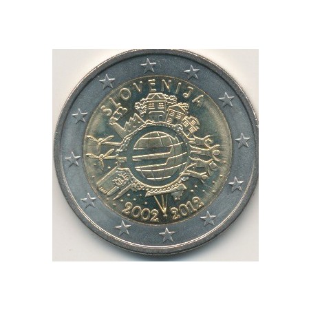 2€ Slovénie 2012 - 10 ans euro