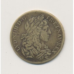 Jeton Louis XIV - Hoc sydere lilia florent - laiton - TB - 28mm