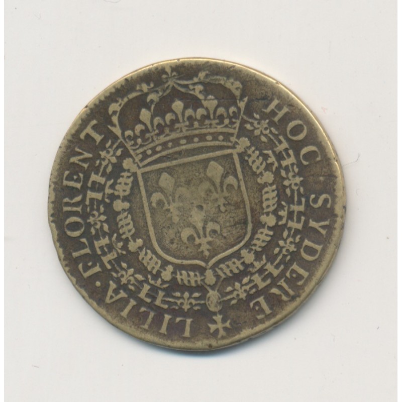 Jeton Louis XIV - Hoc sydere lilia florent - laiton - TB - 28mm