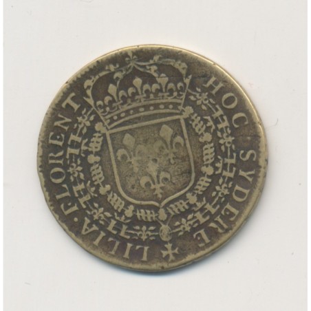 Jeton Louis XIV - Hoc sydere lilia florent - laiton - TB - 28mm