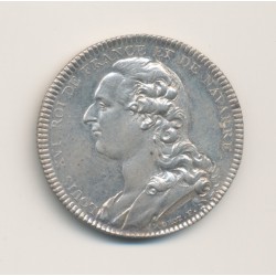 Jeton - Louis XVI - à l'immortalité - Protecteur de l'académie Françoise - argent - 29mm - SUP