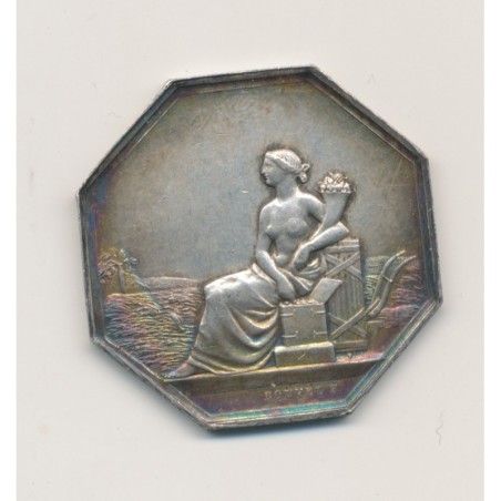 Jeton - Assurance mutuelle contre la grèle - 1829 - Seine et marne - argent - TTB+