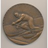 Médaille - Coupe nationale Inter finances 1952 - graveur Muller - bronze - 81mm - TTB+
