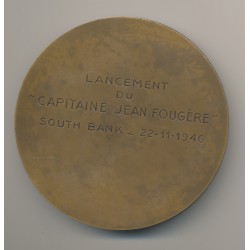 Médaille - Capitaine Jean Fougère - Splendor rei navalis - F.Mauger - bronze - 73mm - TTB 2