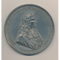 Médaille - Jean Baptiste Colbert - étain - 80mm - TTB