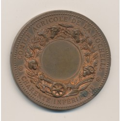 Médaille - Comice agricole de La Rochelle - J.Lagrange - bronze - 51mm - SUP 2