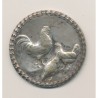 Médaille - Société d'aviculture de Cherbourg et du Cotentin - bronze argenté - 45mm - TTB+