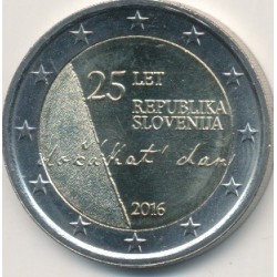 2€ Slovénie 2016 - 25e anniversaire indépendance république
