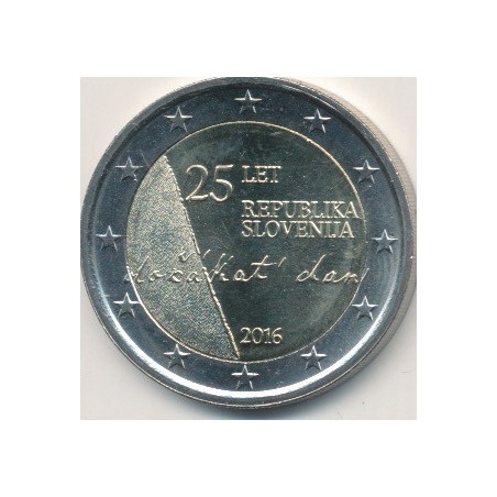 2€ Slovénie 2016 - 25e anniversaire indépendance république