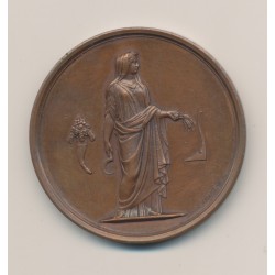 Médaille - Thème agricole - E.Oudiné - cuivre - 51mm - SUP