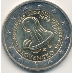 2€ Slovaquie 2009 - 20e anniversaire liberté et démocratie 1989