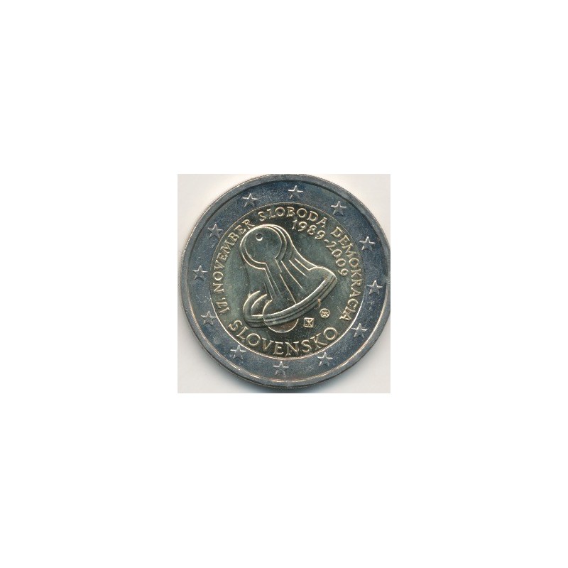 2€ Slovaquie 2009 - 20e anniversaire liberté et démocratie 1989