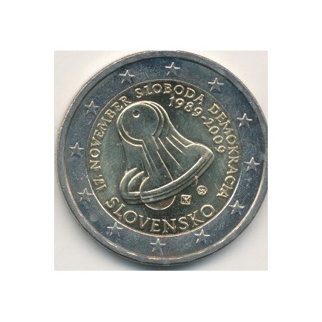 2€ Slovaquie 2009 - 20e anniversaire liberté et démocratie 1989