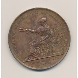 Médaille - Exposition universelle - Vienne 1873 - cuivre - 51mm - TTB+