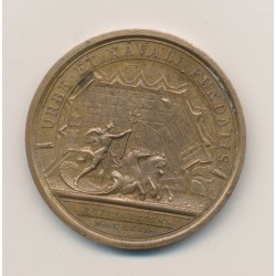 Médaille - Louis XIV - Fondation de la ville et du port de Rochefort - Refrappe postérieure - bronze - 41mm - SUP 2