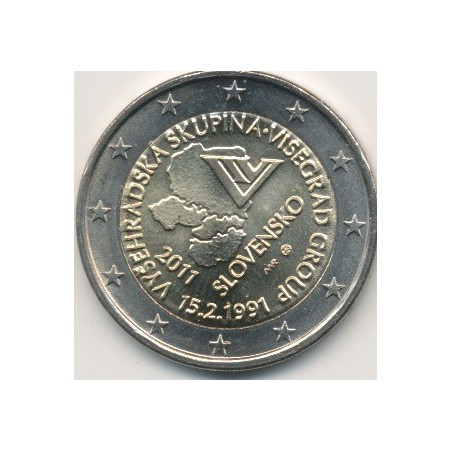 2€ Slovaquie 2011 - 20e anniversaire du groupe visegrad