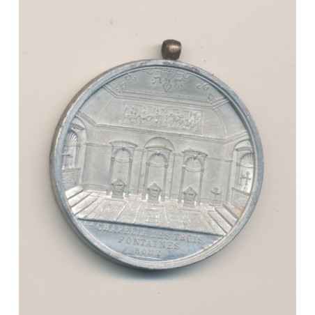 Médaille chapelle 3 fontaines - Rome - St paul l'apôtre - aluminium - 39mm - TTB