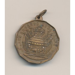 Médaille - Duc d'Orléans - Aux regrets de la France - laiton - 25mm - TTB 2