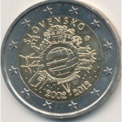 2€ Slovaquie 2012 - 10 ans euro