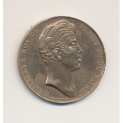 Médaille - Charles X - Donnée aux habitants de la Vendée - 27mm - bronze - TTB