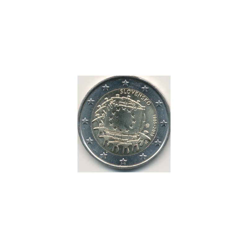 2€ Slovaquie 2015 - 30 ans drapeau européen