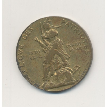 Médaille - Qui vive France - Souviens toi - LDP liguer des patriotes - laiton - 23mm - TTB
