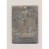 Plaquette - Escrime - bronze argenté - A.B - TTB