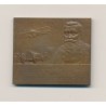 Plaquette - 40e anniversaire fondation Dunlop - 1888-1928 - avec boite d'origine - bronze - TTB+