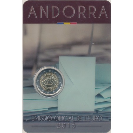 2€ Andorre 2015 - 25e anniversaire accord douanier