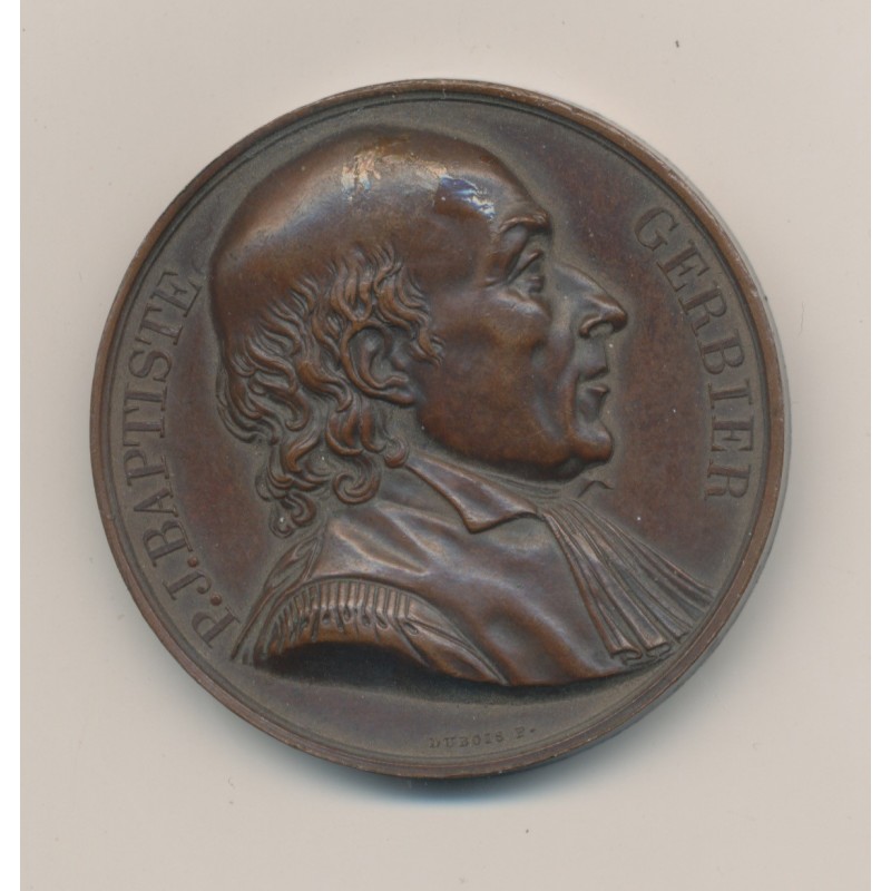 Médaille - Pierre Jean Baptiste gerbier - 1819 - bronze - 41mm - TTB+
