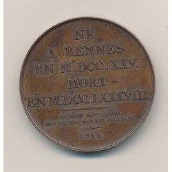Médaille - Pierre Jean Baptiste gerbier - 1819 - bronze - 41mm - TTB+ 2