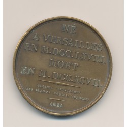 Médaille - Lazare Hoche - bronze - 1821 - 41mm - TTB 2