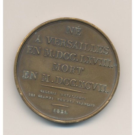 Médaille - Lazare Hoche - bronze - 1821 - 41mm - TTB