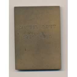 Plaquette - Samuel Gout - 1861-1924 - bronze - TTB 2