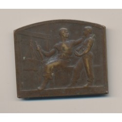 Plaquette - Thème Travail - bronze - par Blin - TTB