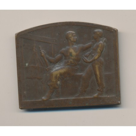 Plaquette - Thème Travail - bronze - par Blin - TTB