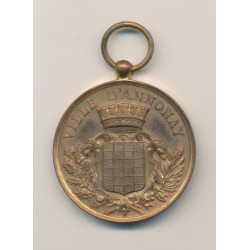 Médaille - Ville d'Annonay - Dept07 - Concours arts 1898 - bronze - 37mm - TTB+