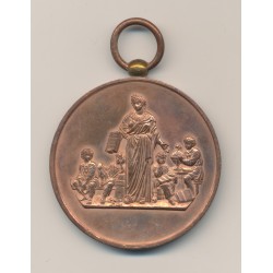 Médaille - Ville de montreuil - Société d'instruction civique - cuivre - 51mm - TTB