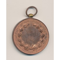 Médaille - Société Républicaine d'instruction - Montreuil sur mer - cuivre - 41mm - TTB 2