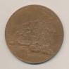 Médaille - Tricentenaire de la fondation de Rochefort - 1966 - par Corbin - bronze - 73mm - TTB+