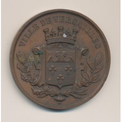 Médaille - Conservatoire de musique - Versailles - 1884 - cuivre - 51mm - TTB+